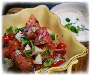 1 Raita cucumber Salad